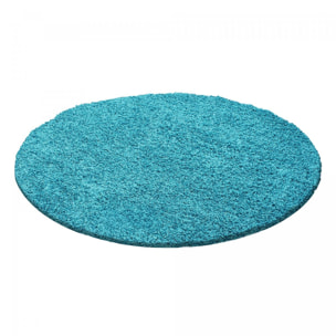 Tapis poils longs shaggy tissé motif uni GECO