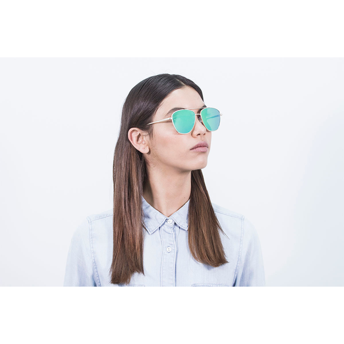 GAFAS DE SOL SUNPERS SAN FRANCISCO AVIATOR de color Verde