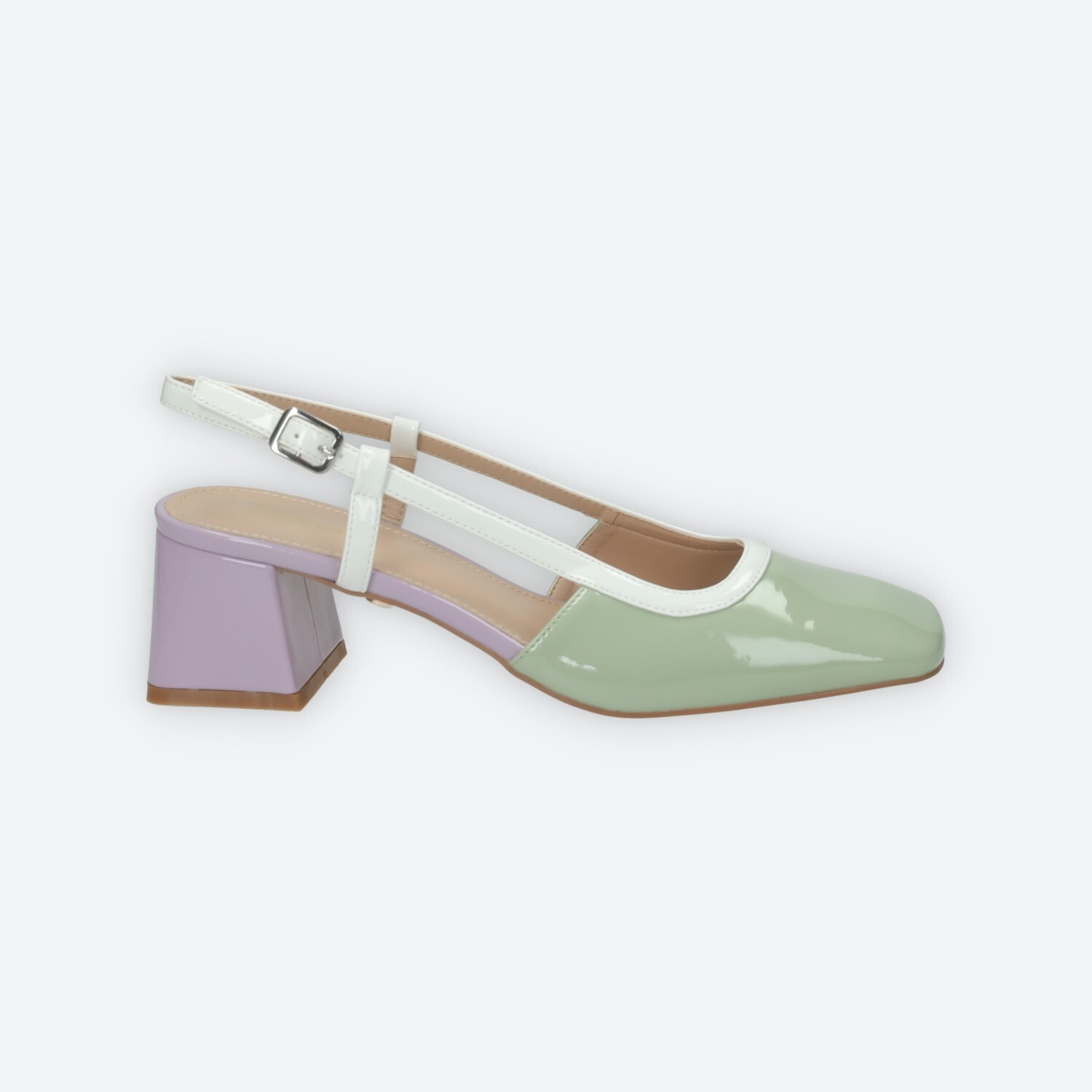 Décolleté sling back Donna Tata Italia Verde