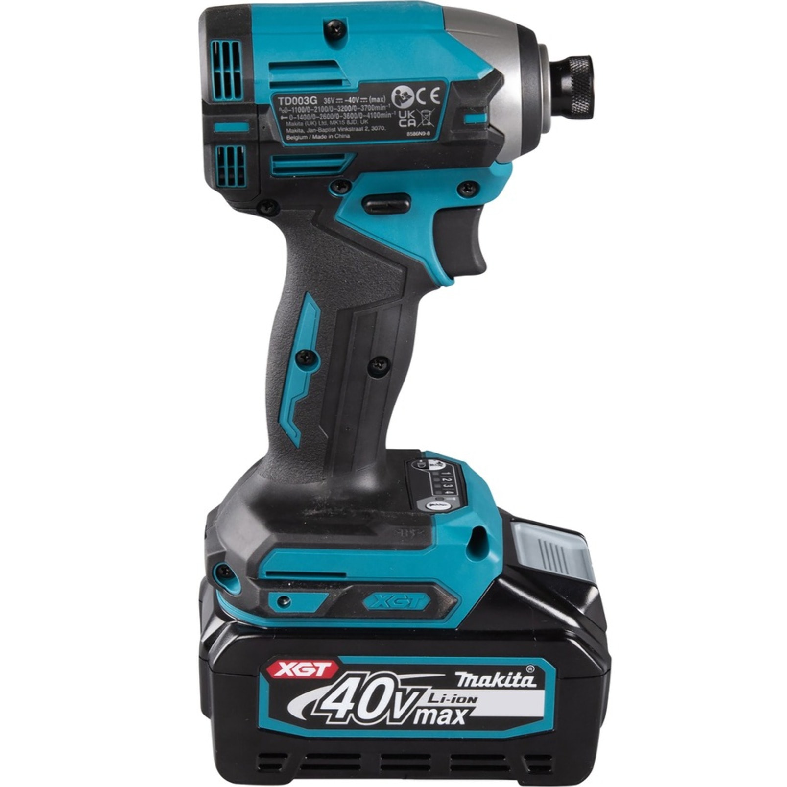 Visseuse à chocs XGT 210 Nm livrée avec 2 batteries 2,0 Ah, 1 Chargeur rapide DC40RC, 1 Coffret Makpac 2 - MAKITA - TD003GA201