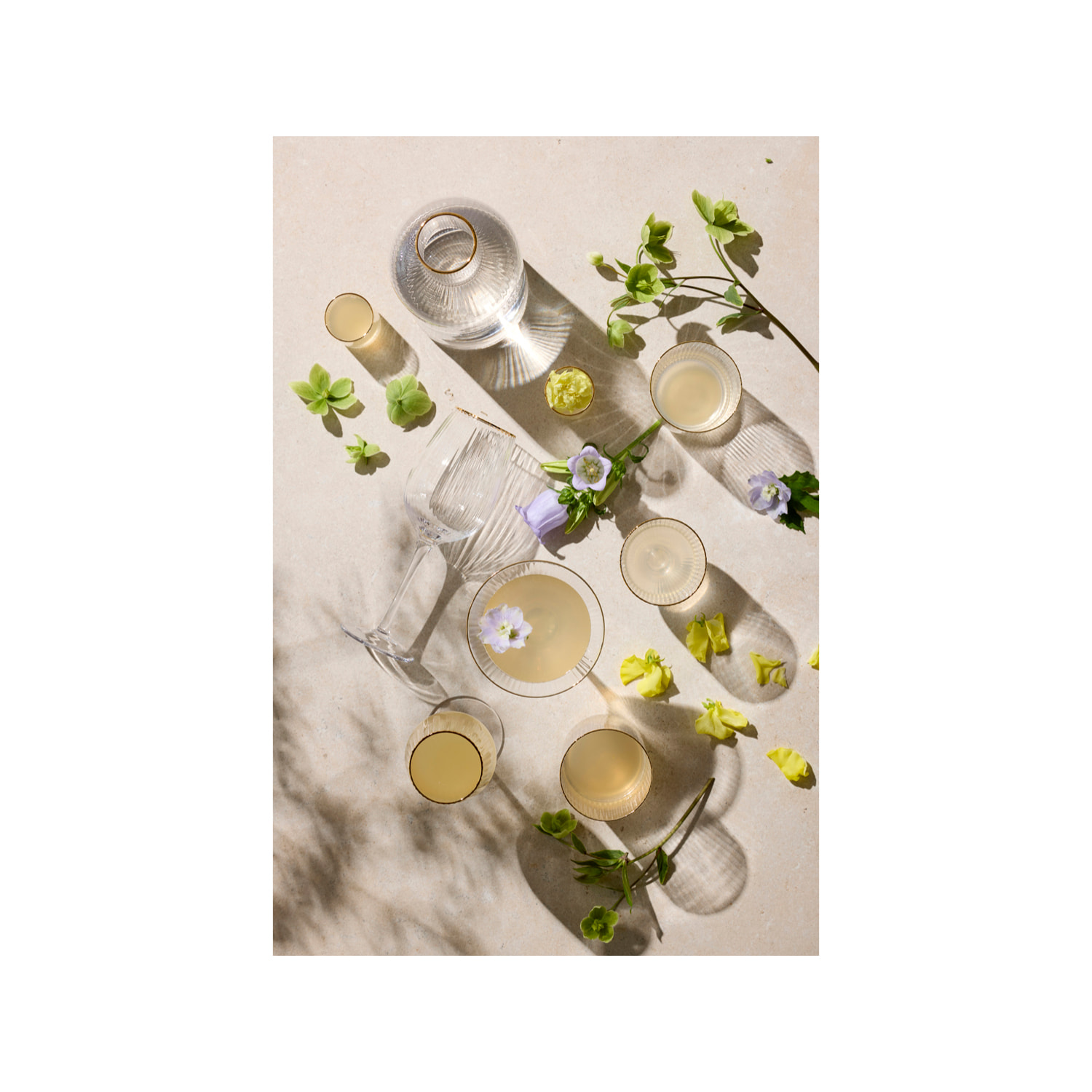 Set de 4 verres à vin rouge Palermo Gold 40 cl