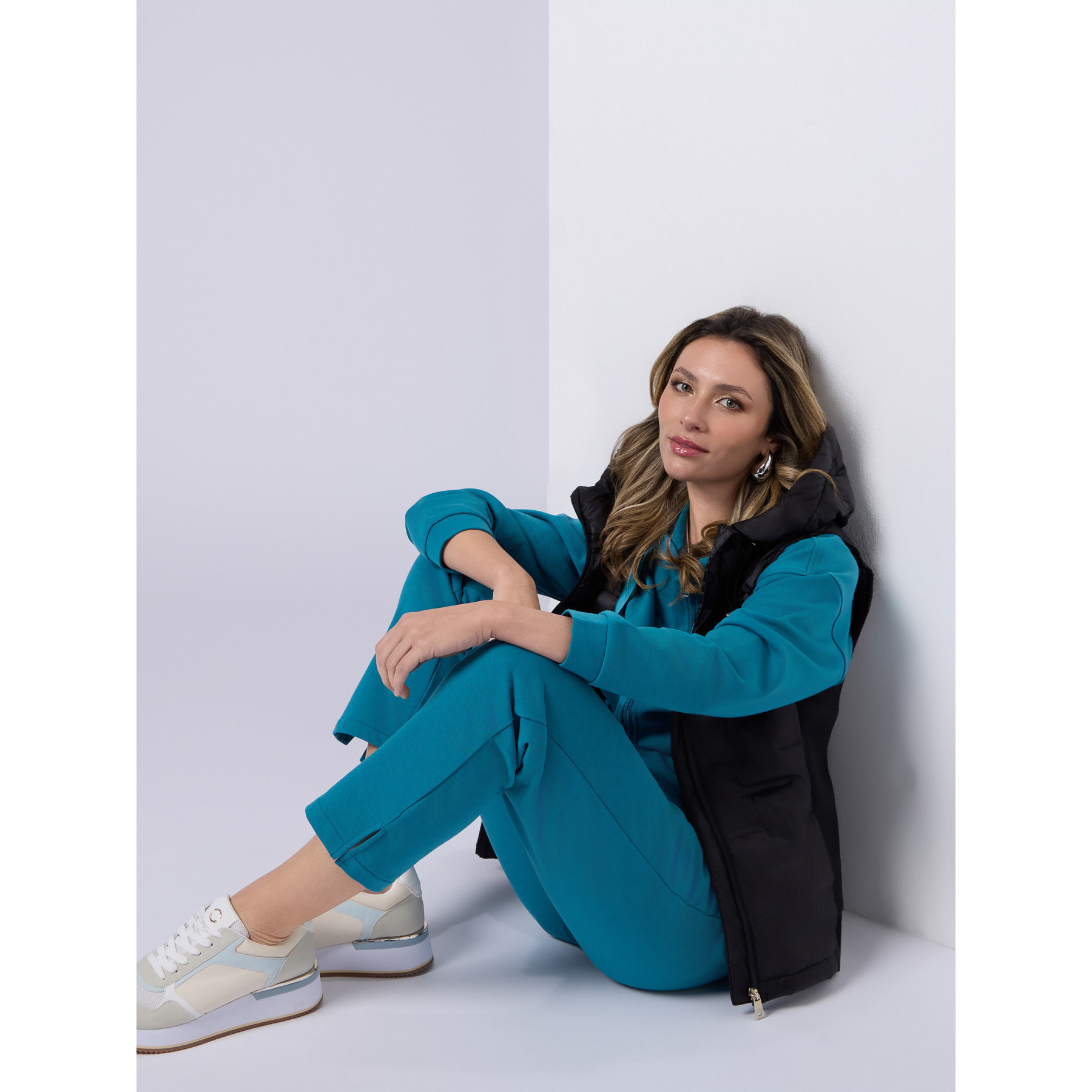 Oltre - Joggers misto cotone - Ottanio