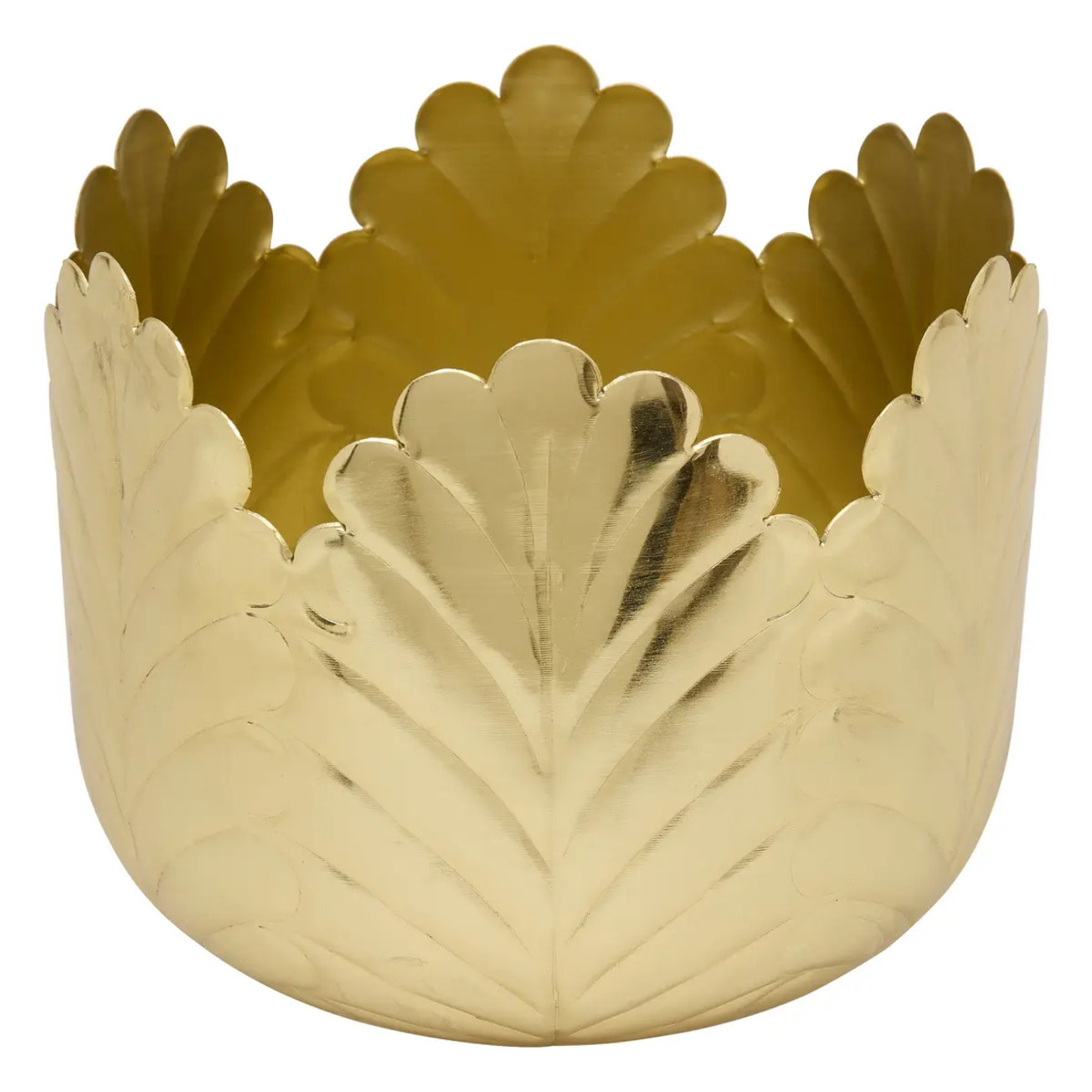 Cache-pot Belli doré 21x18cm