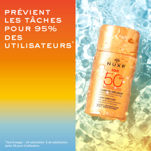 Nuxe Sun  - Crème solaire visage Fluide léger Haute Protection SPF50 - Peaux mixtes - 50ml