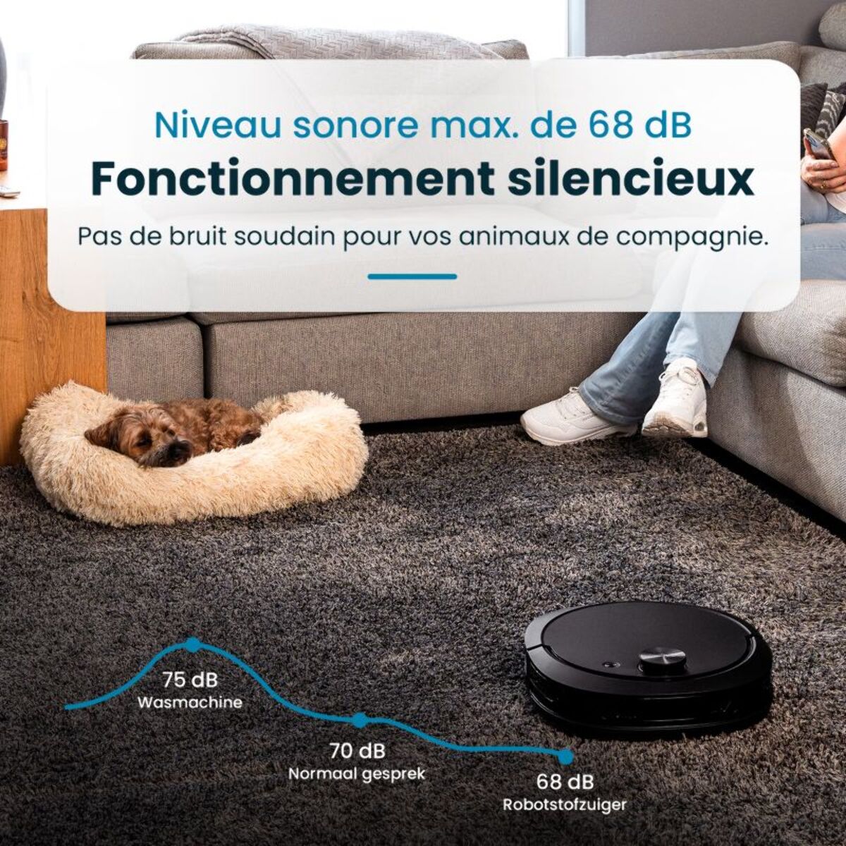 Aspirateur robot EZICLEAN All in one Z10 Plus