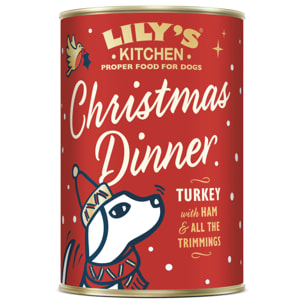 Lot de 6 - Lily’s Kitchen Délice de trois volailles et sa garniture pour chiens adultes 400g