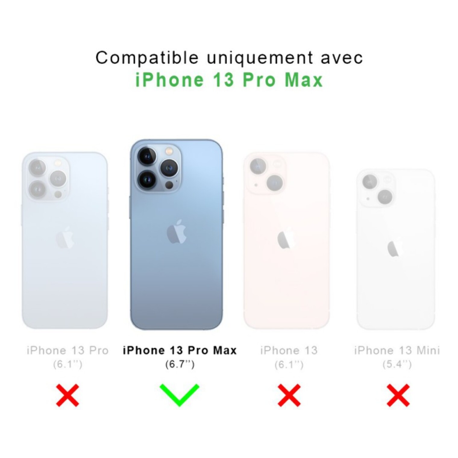 Coque iPhone 13 Pro Max Silicone liquide Bleu Marine + 2 Vitres en Verre trempé Protection écran Antichocs