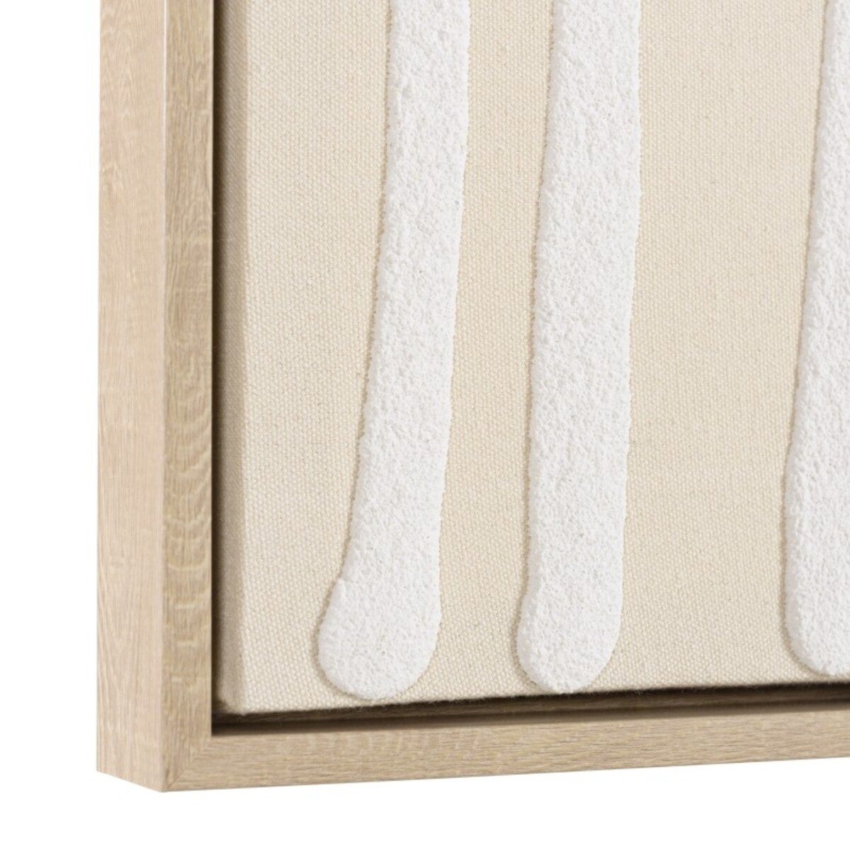HOMER - Décoration murale B - 83x123cm lignes abstraites, cadre naturel