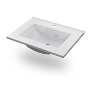 Lavabo de resina Nilo Blanco