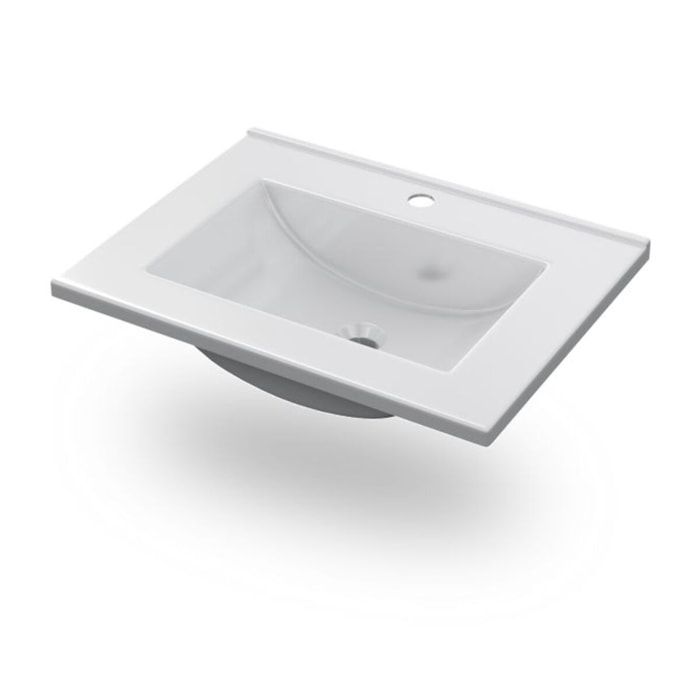 Lavabo de resina Nilo Blanco