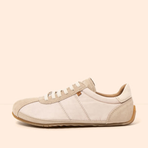 Zapatos N5935A MULTI MATERIAL CREAM/ONDINA color Cream