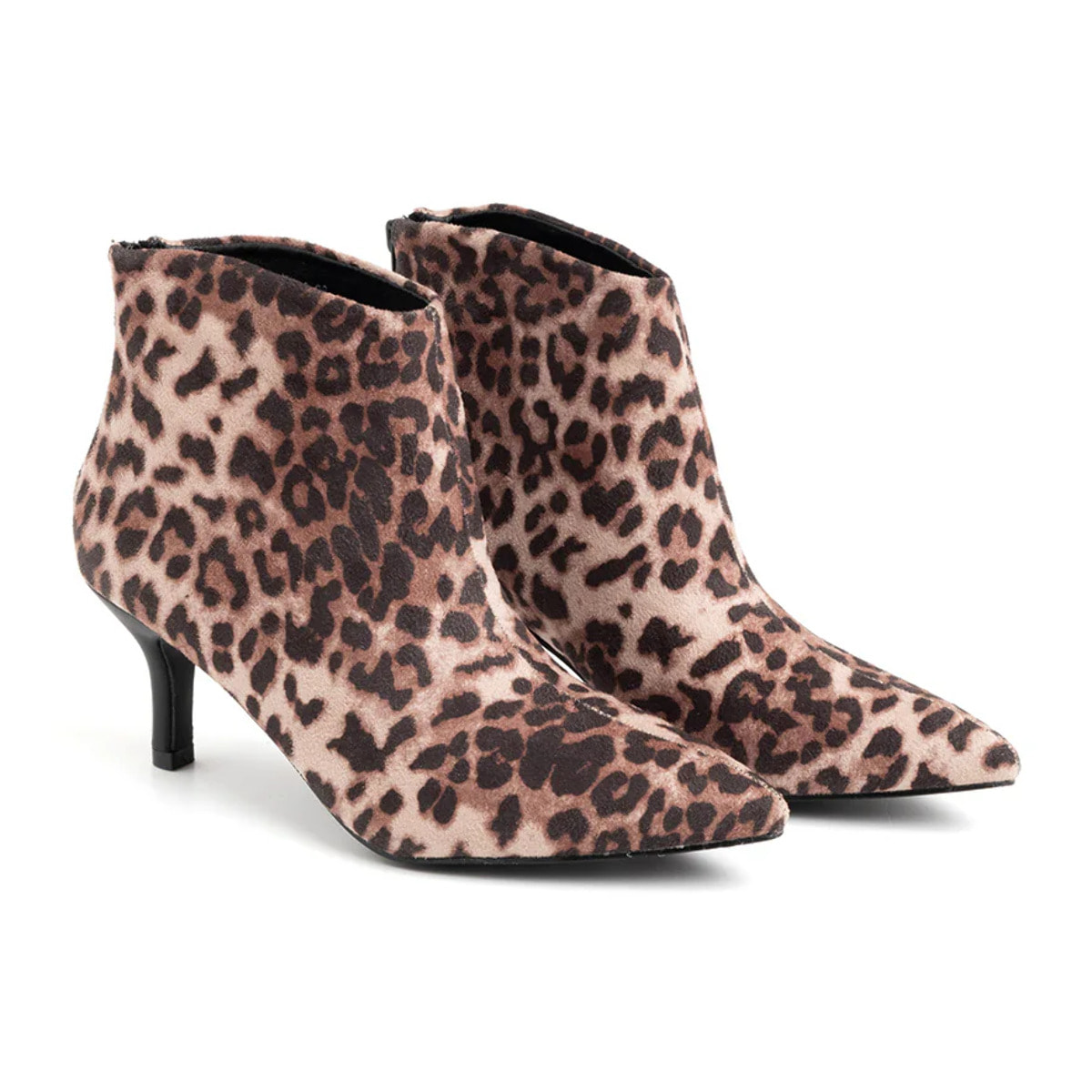 Tronchetto a punta con tacco a spillo - LEOPARDATO