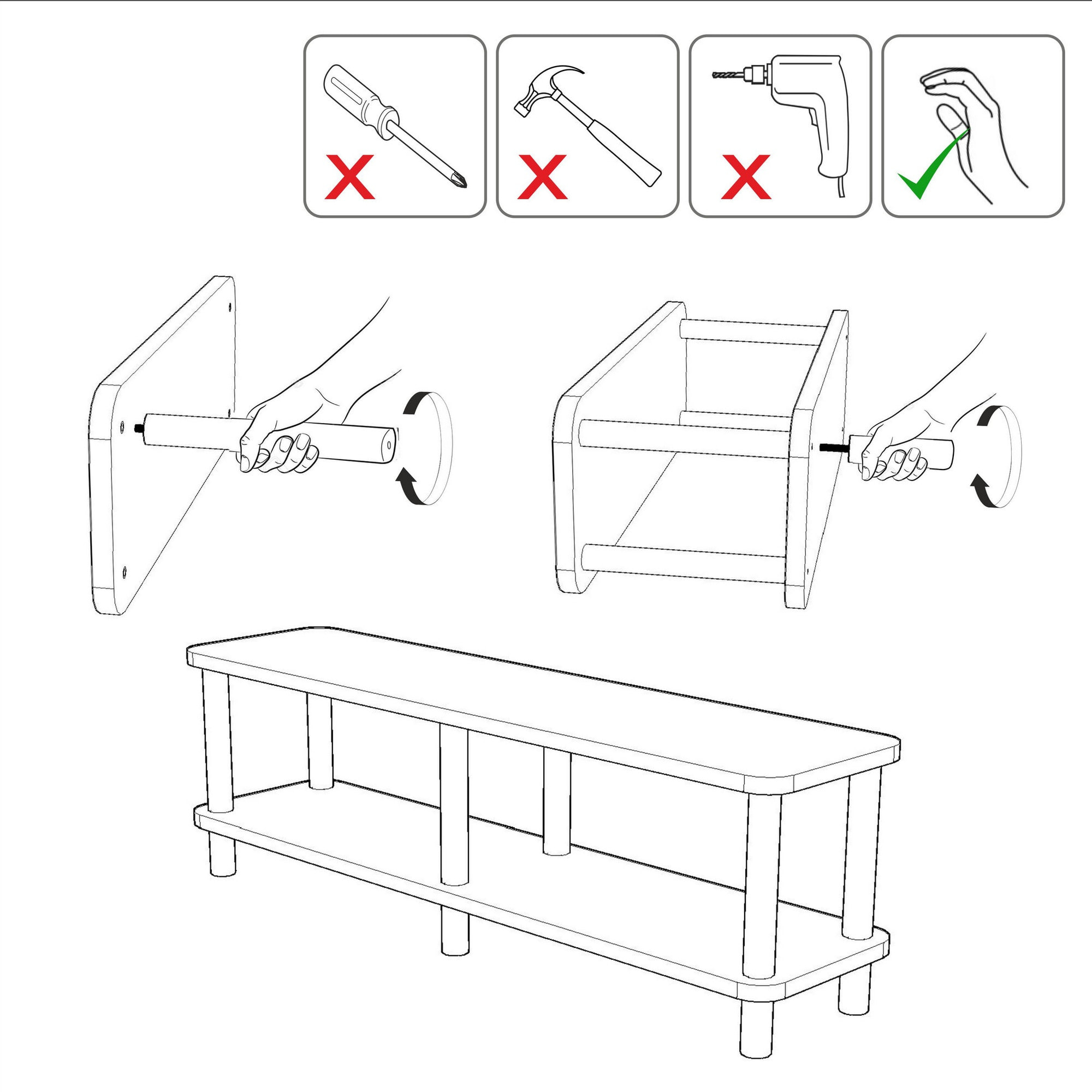 Mesa tv,100% tablero de aglomerado rechapado en melamina, color atlantic pino