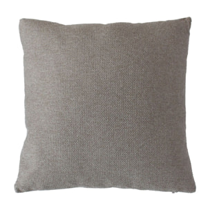 Coussin déhoussable en velours chenillé - Taupe