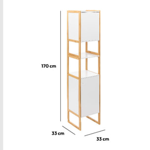 Colonne 2 portes "Naturéo" blanc
