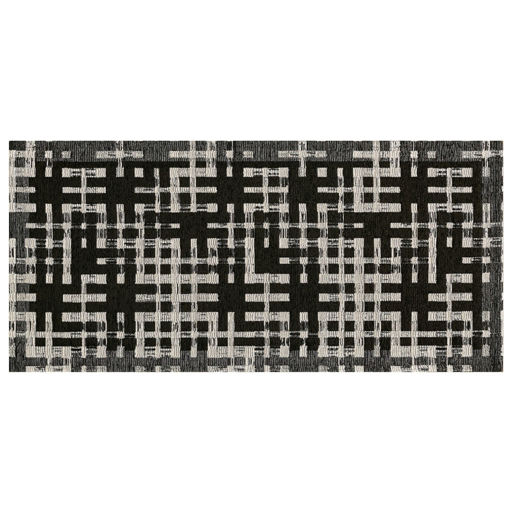 Tappeto Arredo Moderno Nero