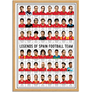 Affiche - Legends of Spain Football team - Olivier Bourdereau
