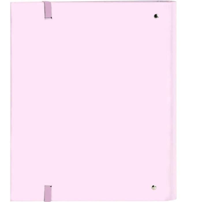 Carpeta 4 anillas 35mm c/recambio safta "rosa"