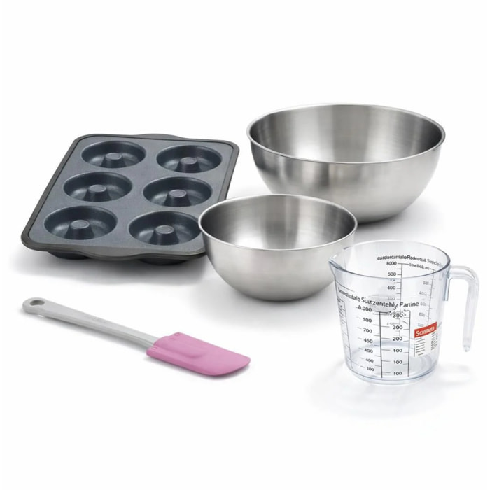 Set de 5 ustensiles de pâtisserie moule à gâteaux 2 bols spatule pâtisserie et verre doseur Silicone fibre de verre Silicone fibre de verre Zenker  Silicone fibre de verre