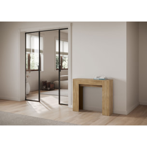 Console Extensible 90x25/181cm Slick Chêne Nature