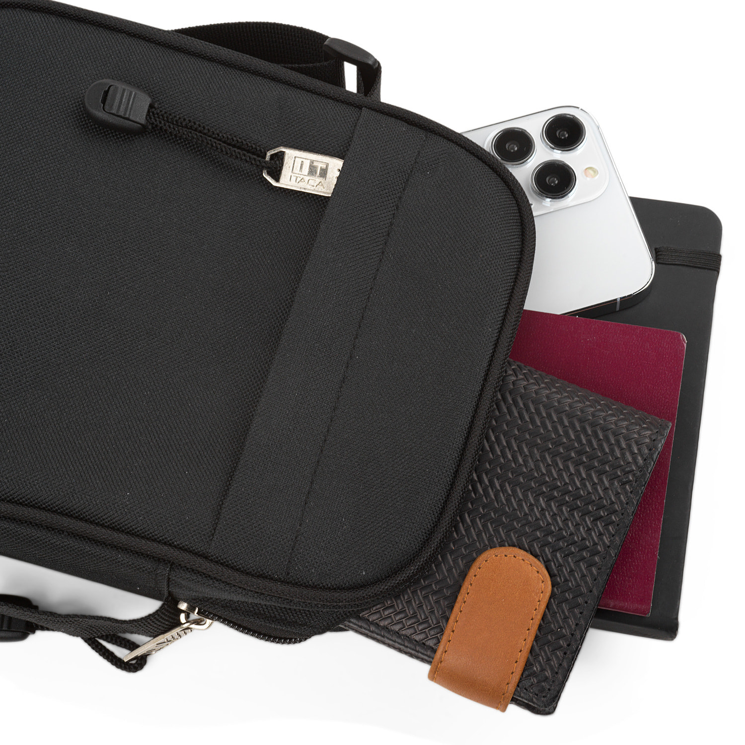 Bandolera Hombre Vegana Itaca Spey Negro