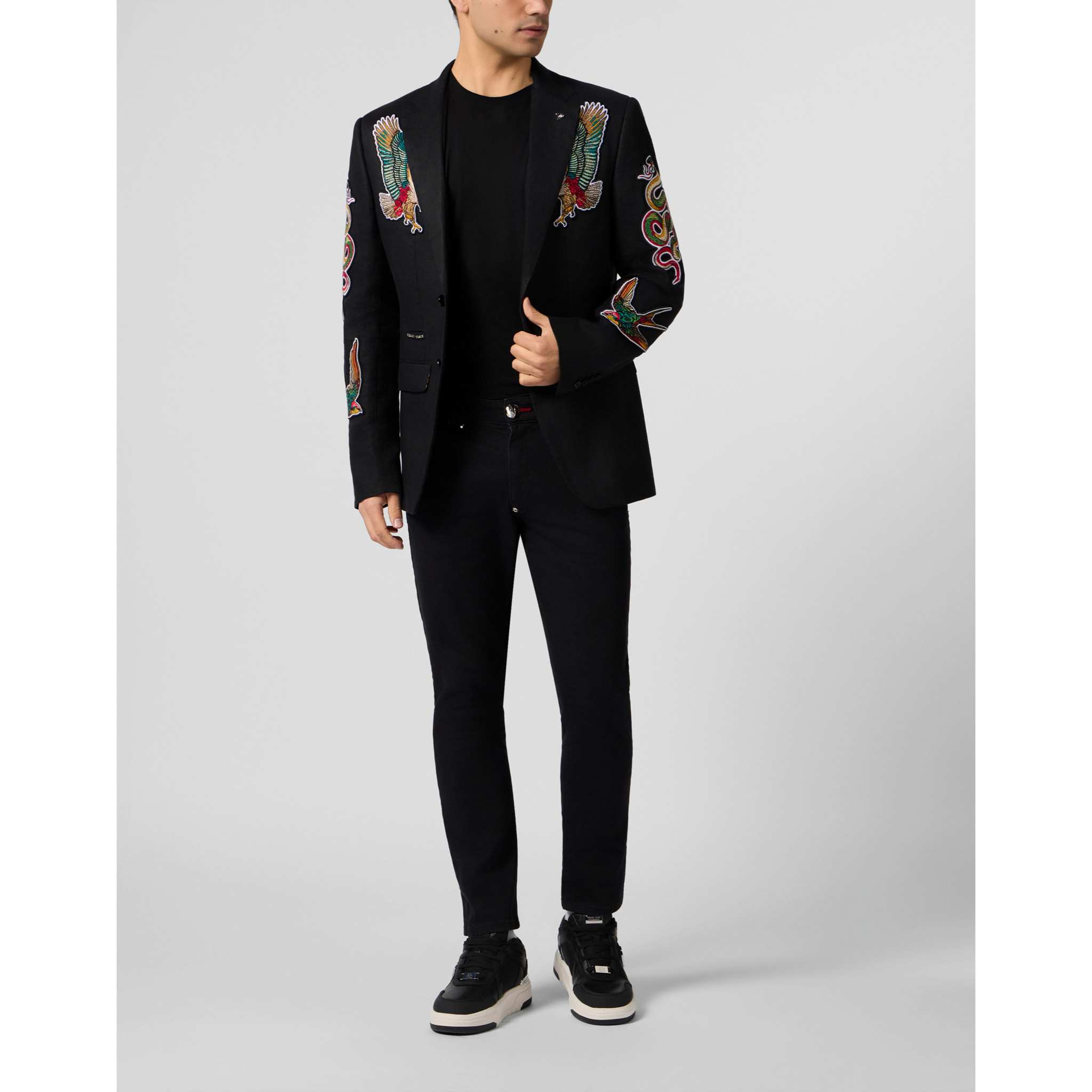 PHILIPP PLEIN Gigolo Fit Blazer Tattoo Embroidery