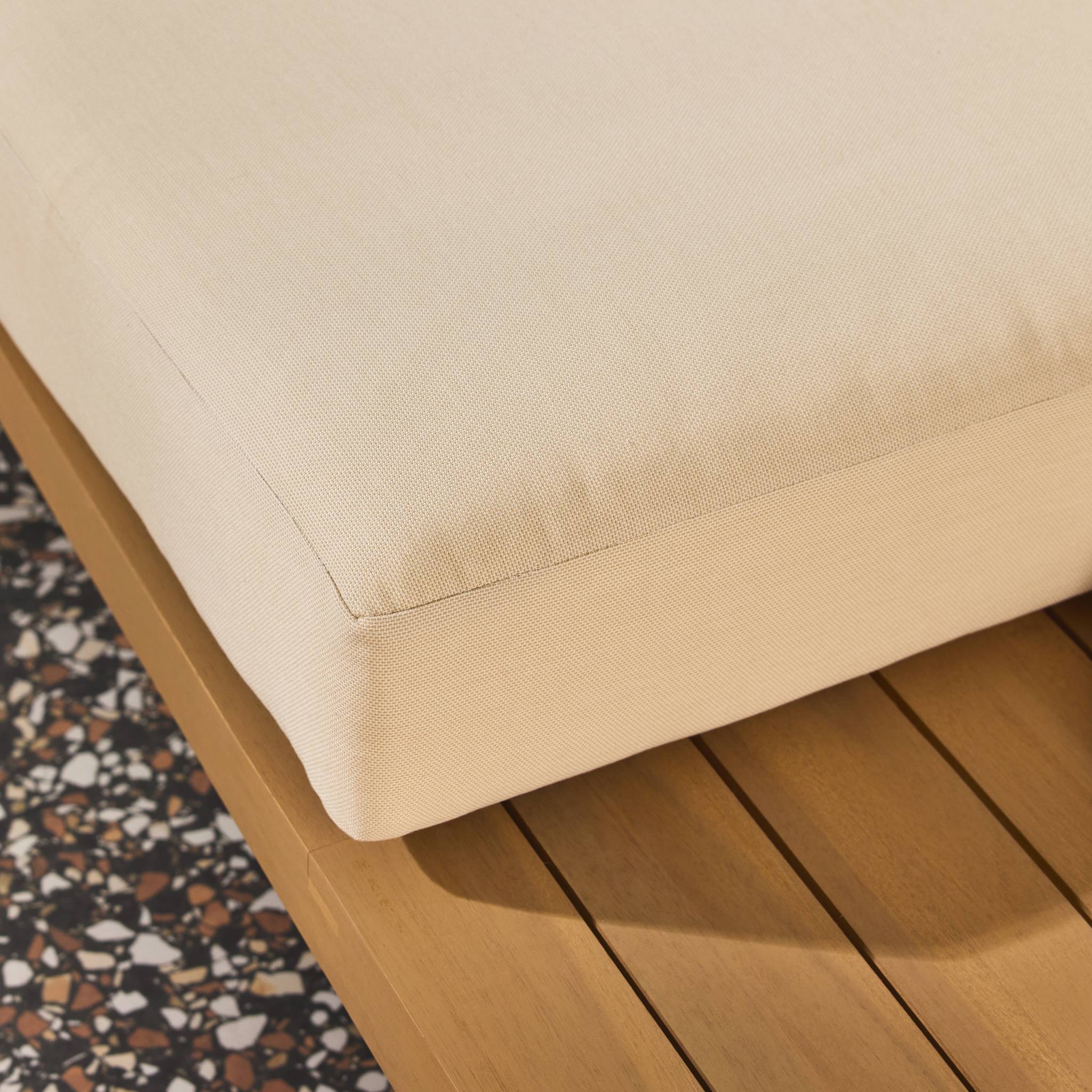 Salon de jardin d'angle bois d'acacia 5 places ZENZU