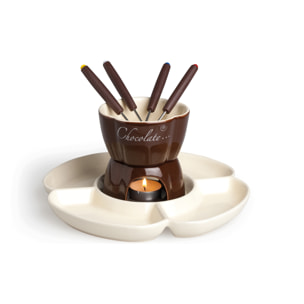 Set fondue 8 pièces Excelsa – Chocolate, Céramique Multicolore