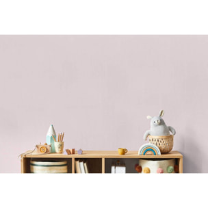 Papier peint enfant uni doux rose layette