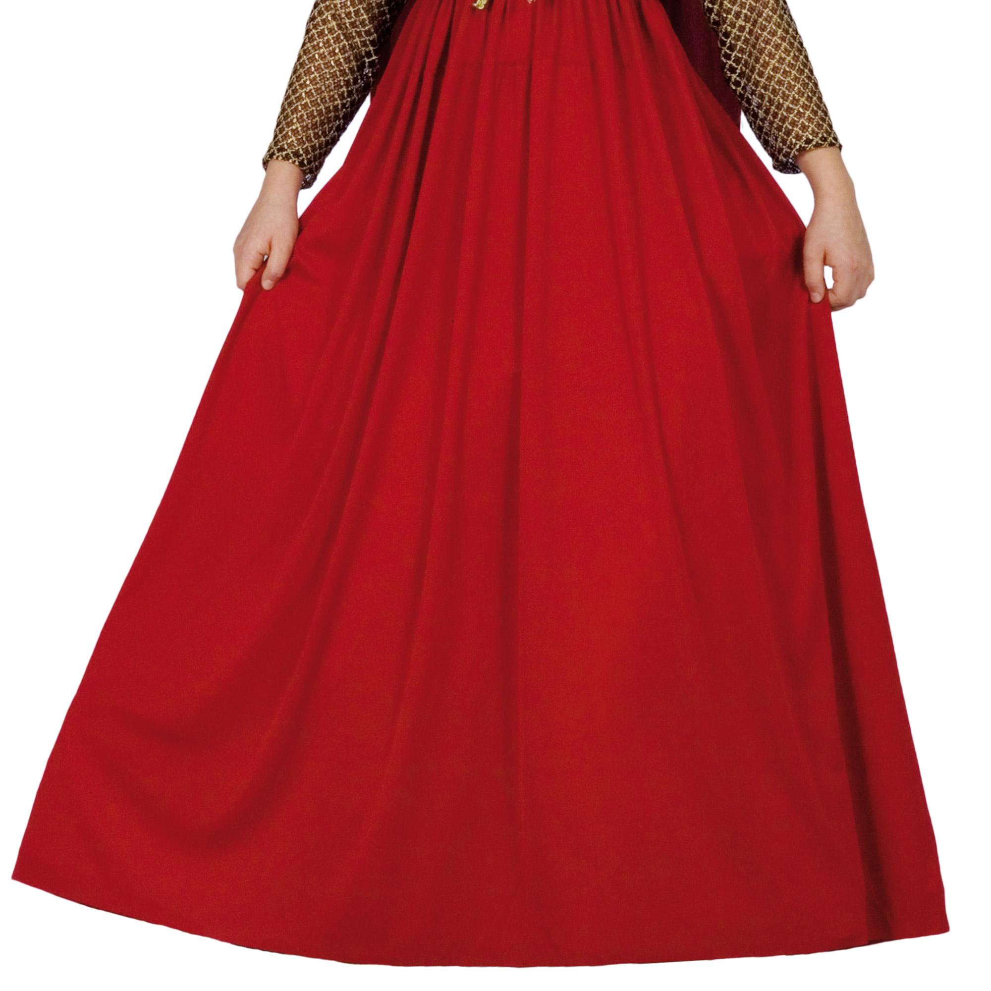 Abito Costume Carnevale Giulietta Rosso Bambina