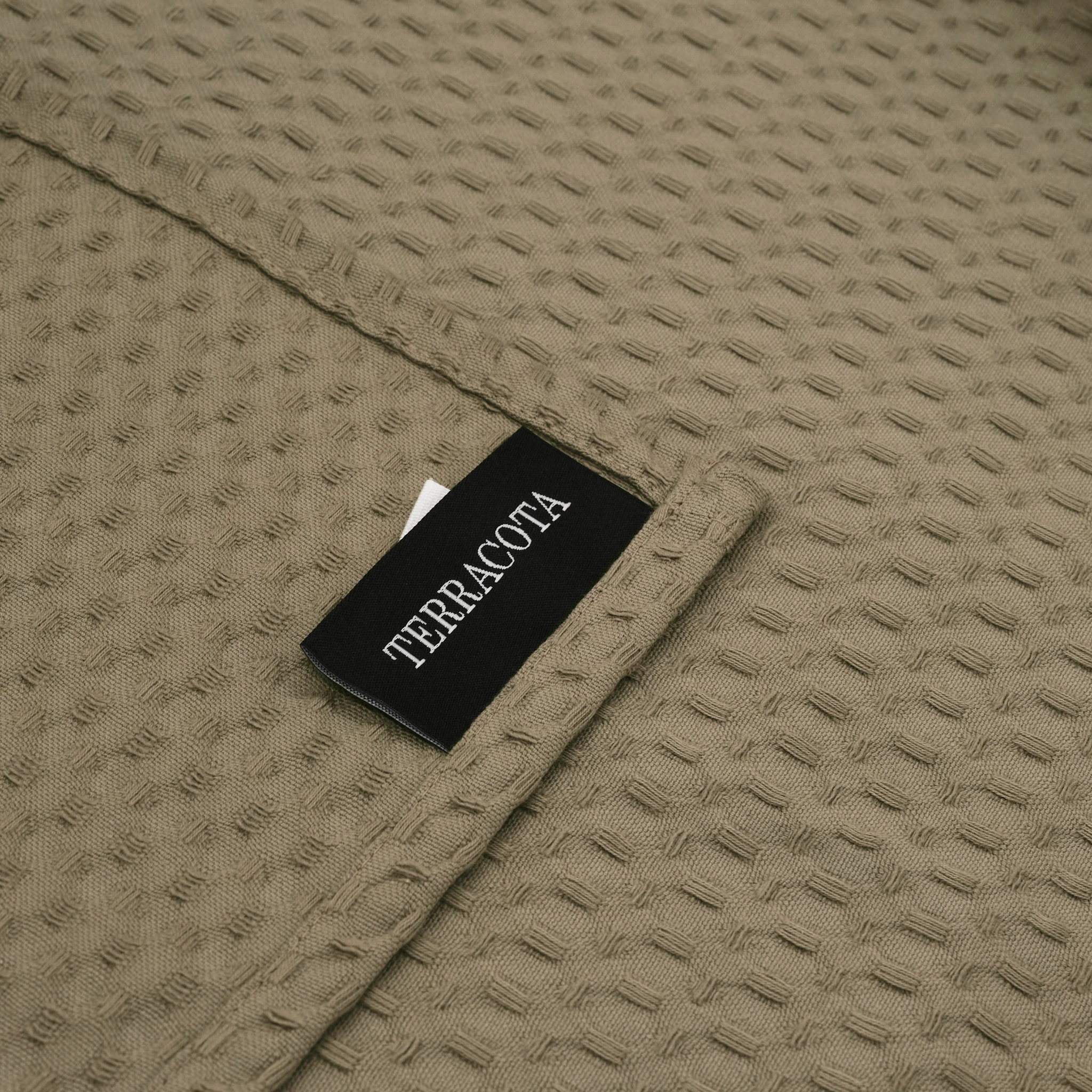 Plaid gaufré 100% coton Wallnut 130x170 cm