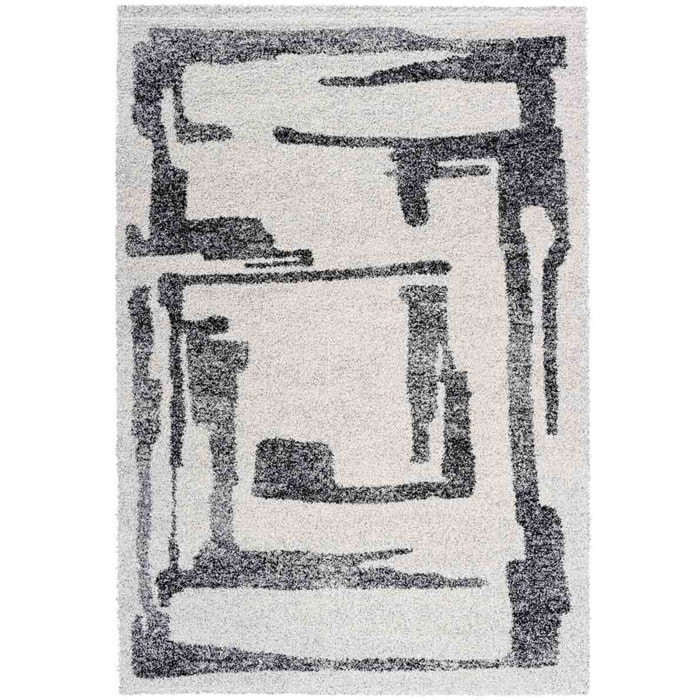 Tappeto Stile Geometrico Soggiorno Salotto Grigio