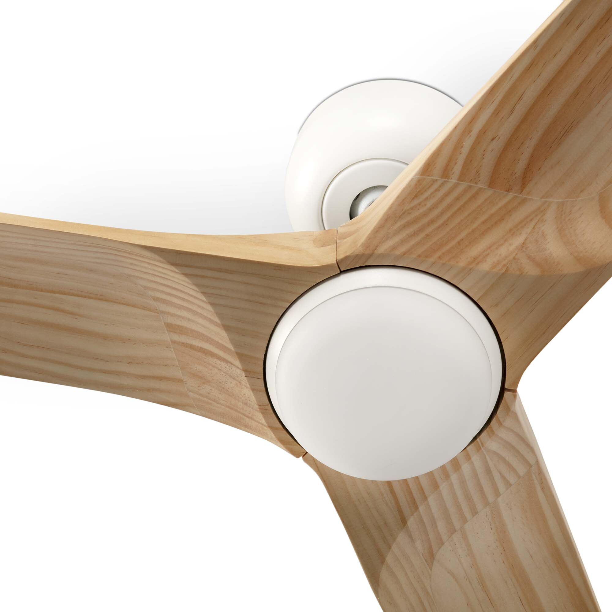 HEYWOOD S LED Ventilatore a soffitto bianco/legno