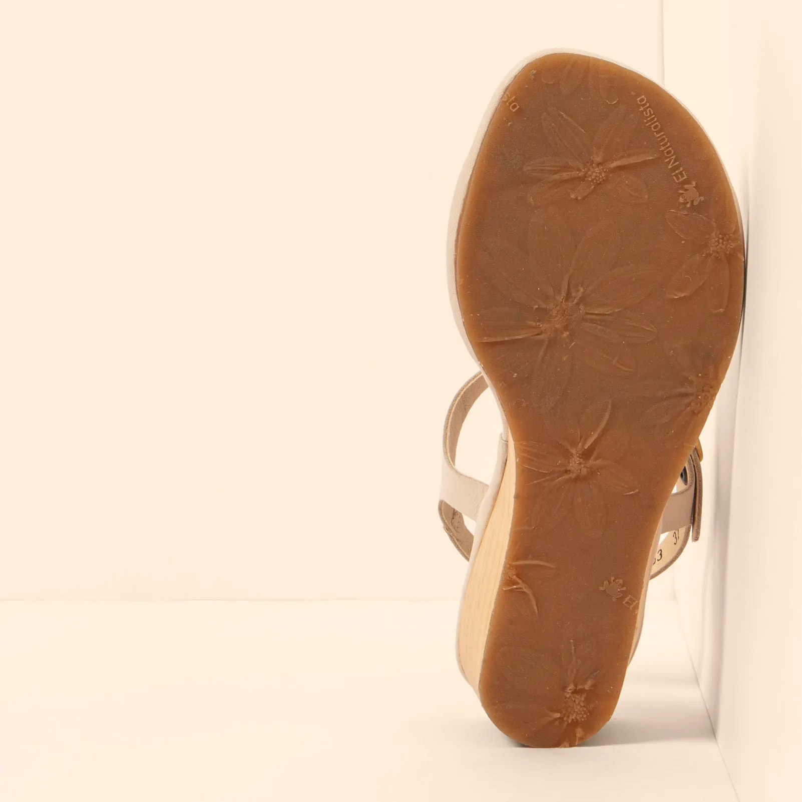 Sandalias con tacón N853 SOFT NAPPA CREAM/ GAIA color Cream