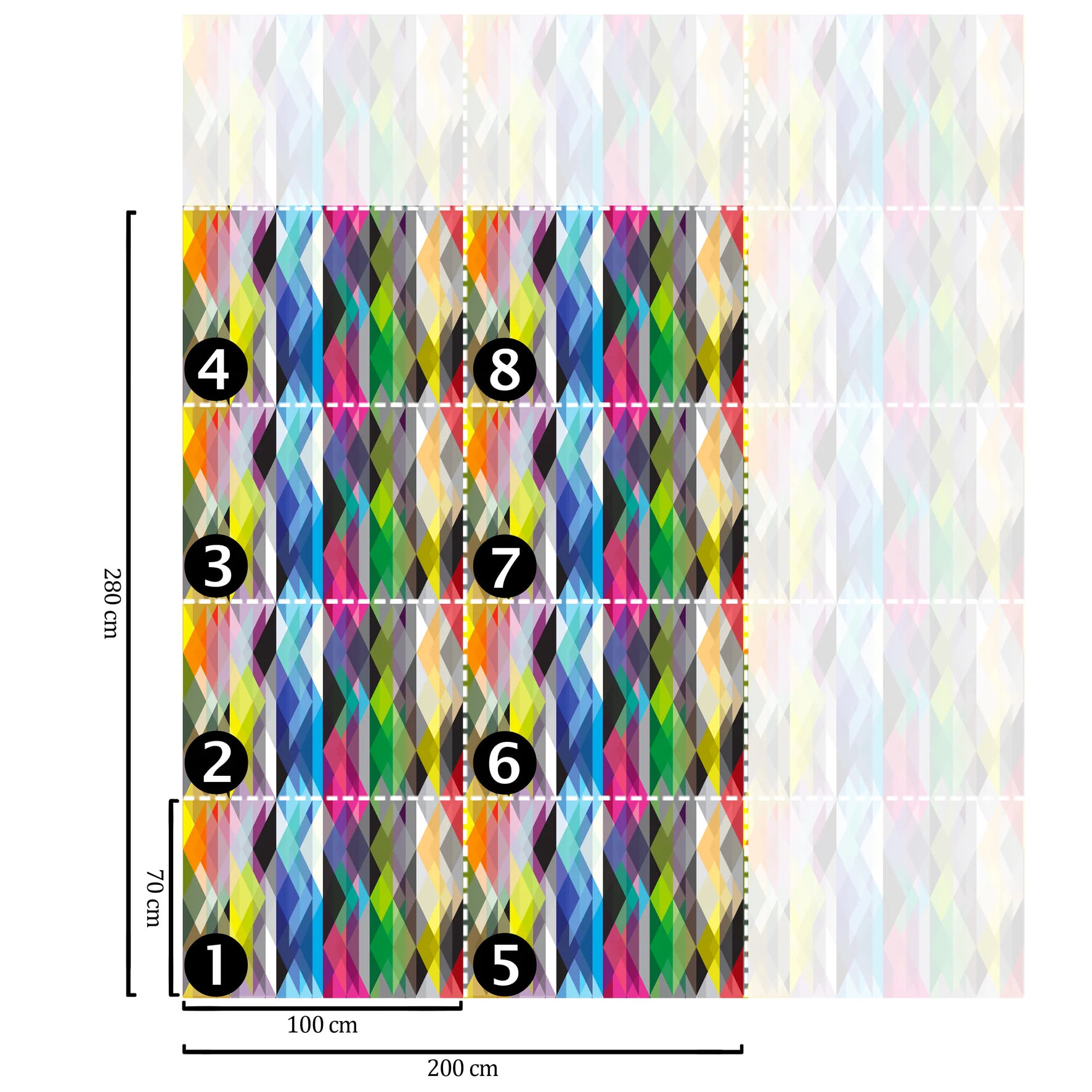 Carta da Parati Geometrica Colorata