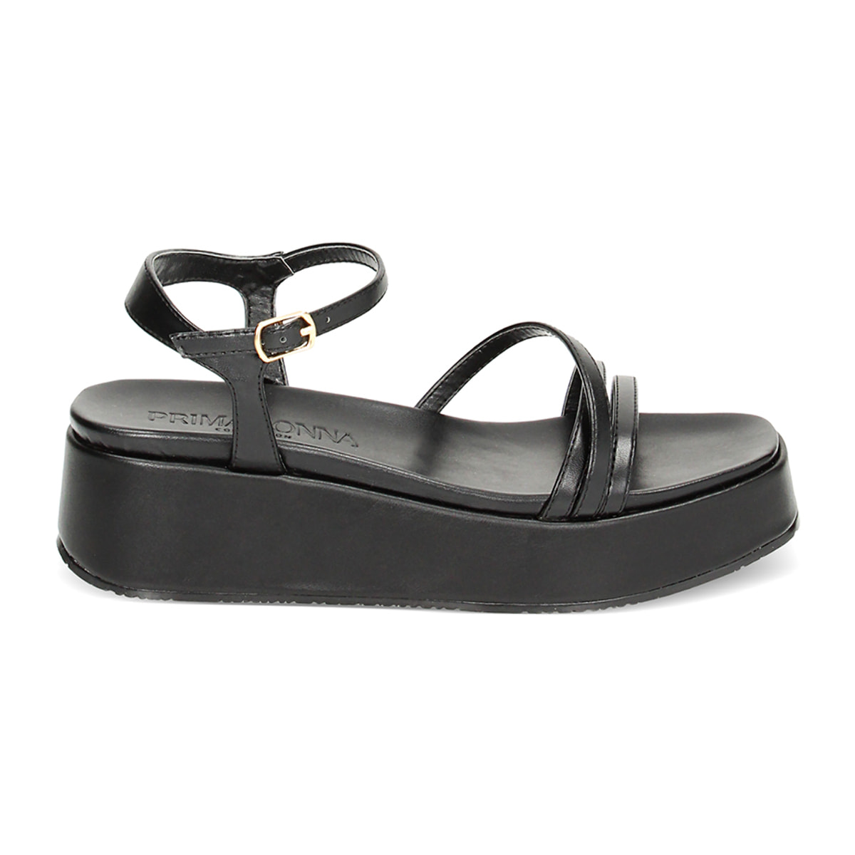 Zeppe nere, platform 5 cm
