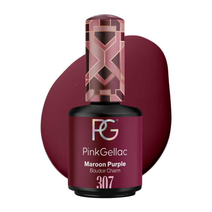 Vernis semi-permanent - 307 Maroon Purple - 15 ml