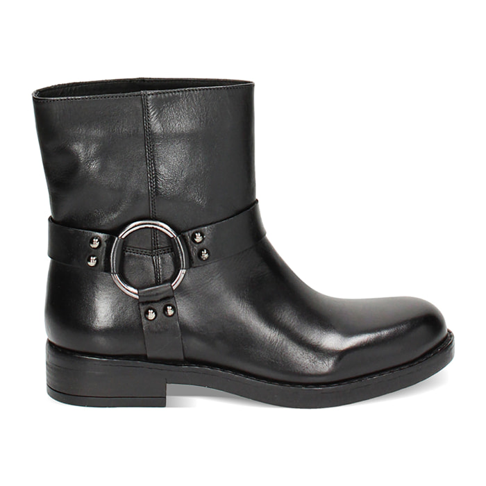Biker negras de cuero