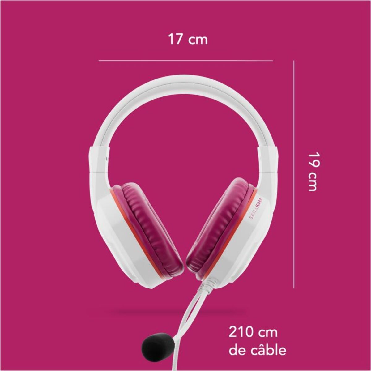 Casque gamer SKILLKORP H5 MAGENTA Access