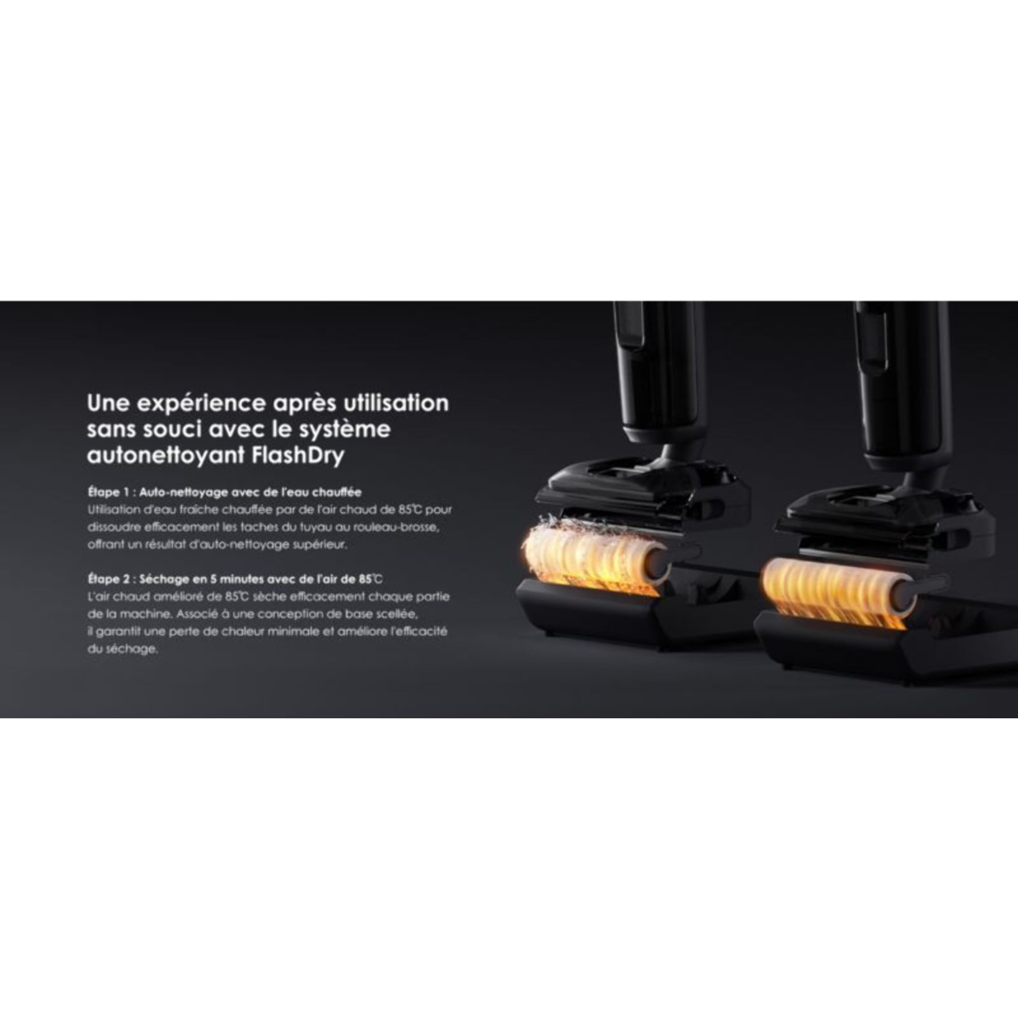 Aspirateur laveur TINECO Floor One S7 Switch Stretch premium Noir