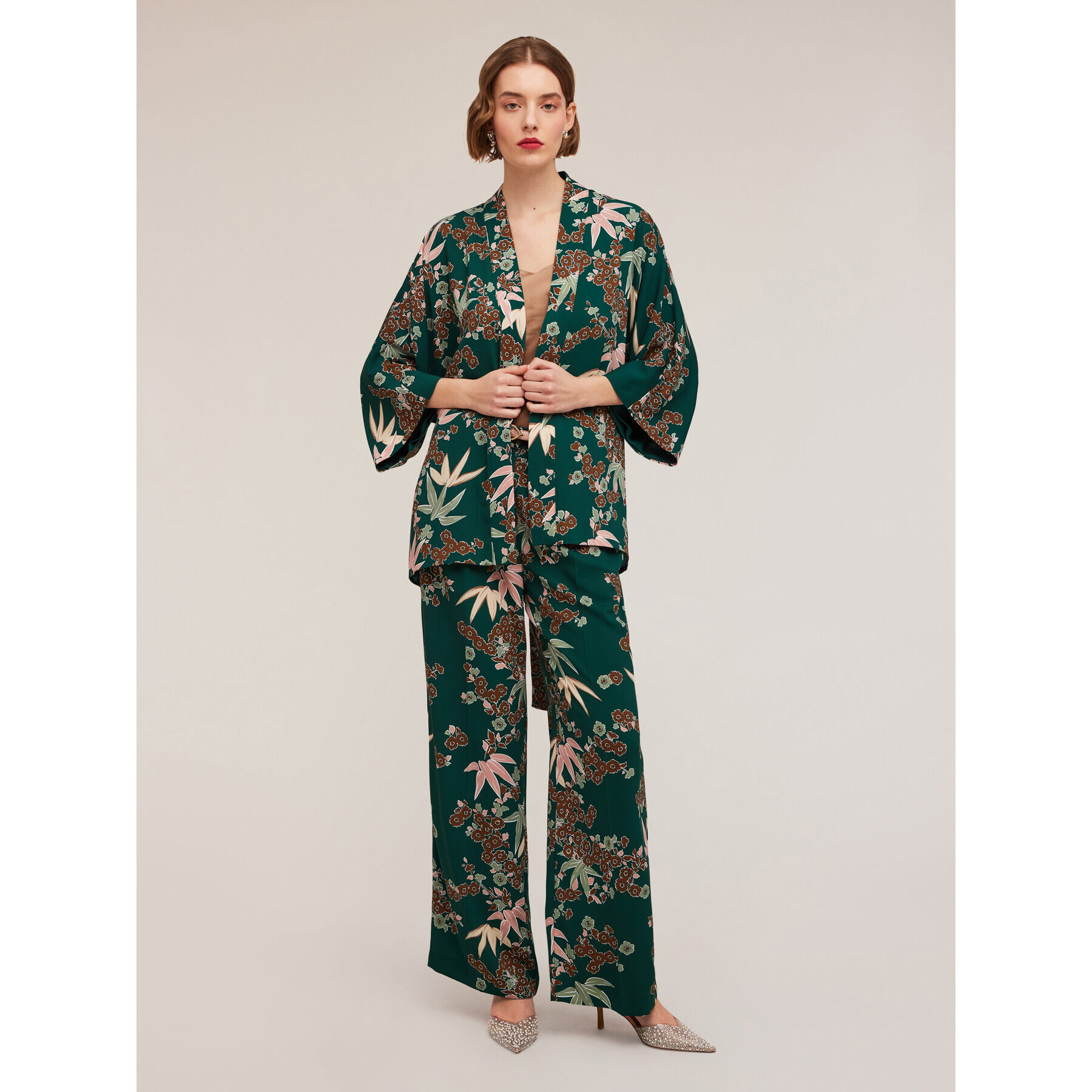 Motivi - Kimono fantasia decò - Verde