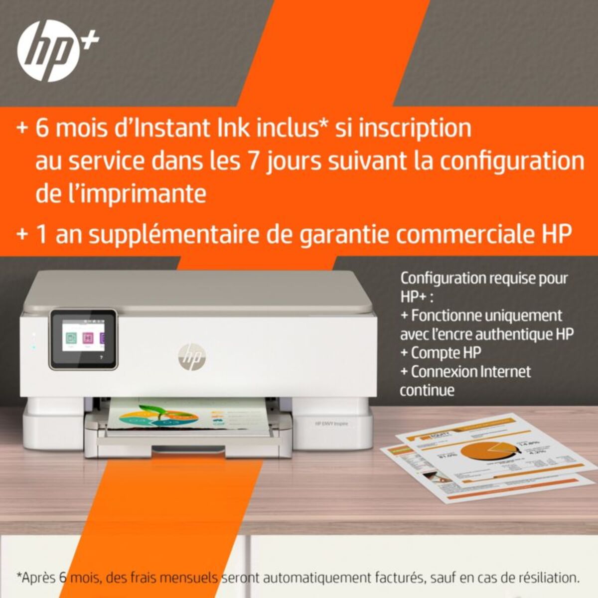 Imprimante jet d'encre HP Envy Inspire 7224e éligible Instant Ink