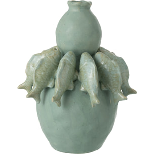 J-Line Vase Poisson - céramique - vert - small