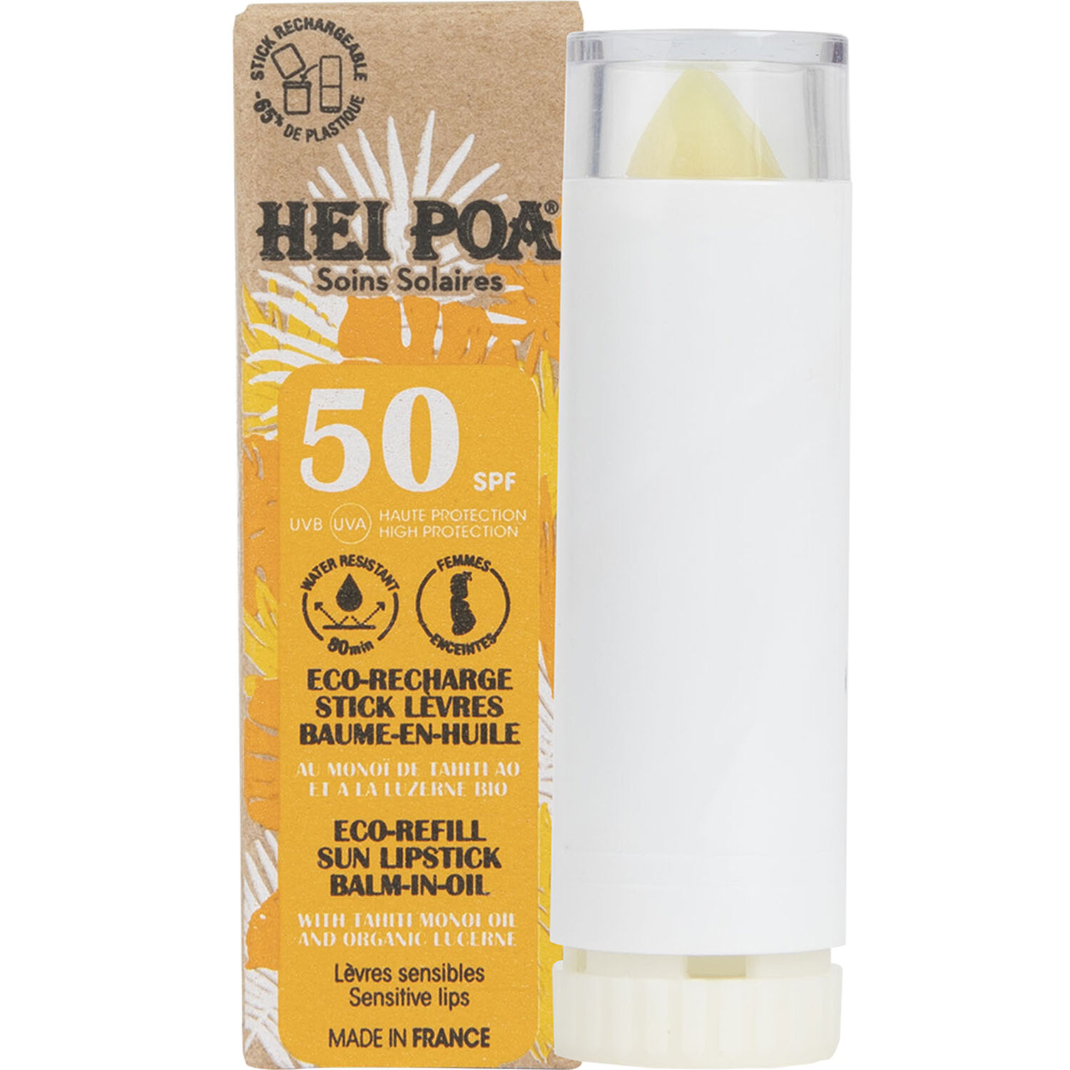 Baume-en-Huile SPF 50 - Stick Lèvres Recharge 4 g