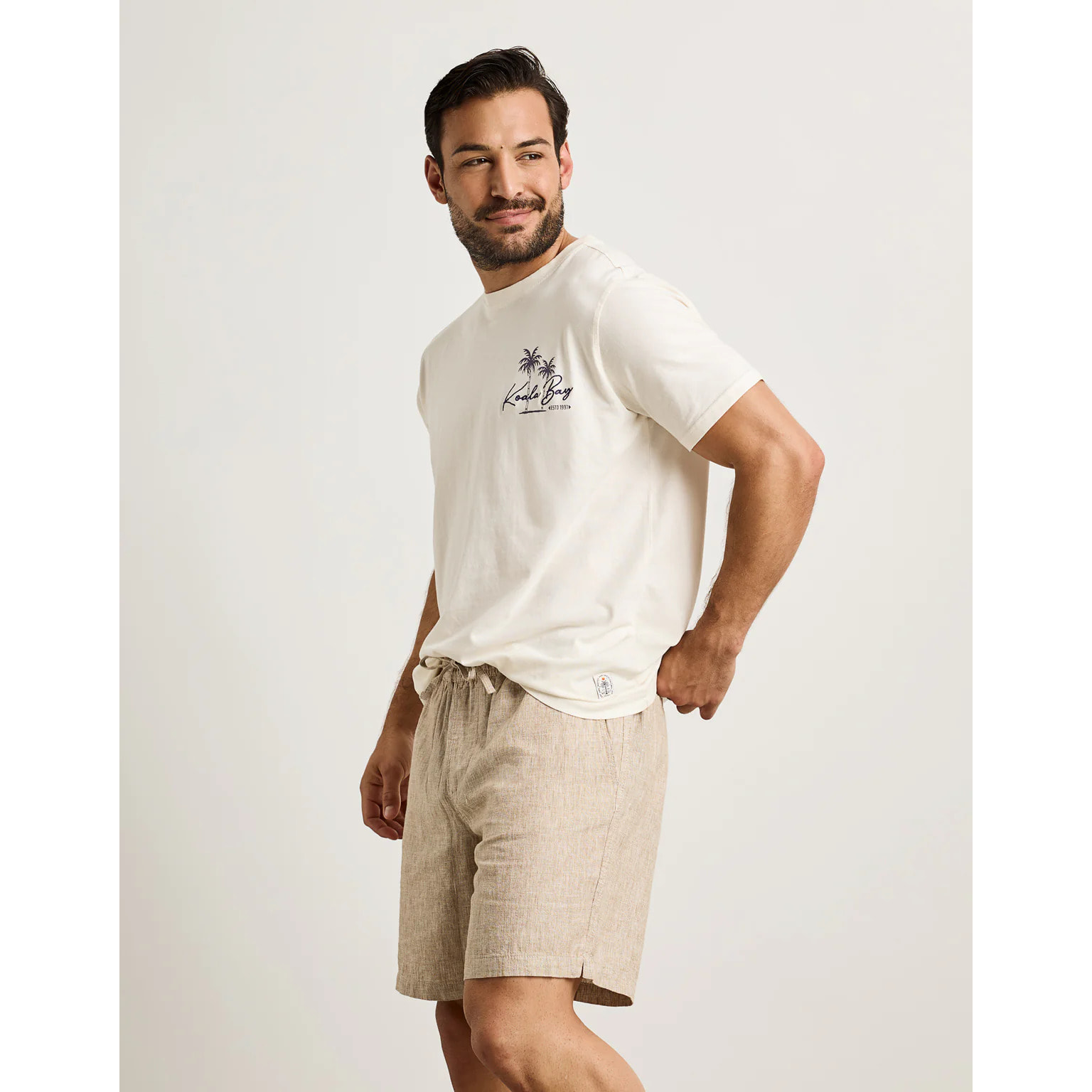 Camiseta Manga Corta Off White - Dawes