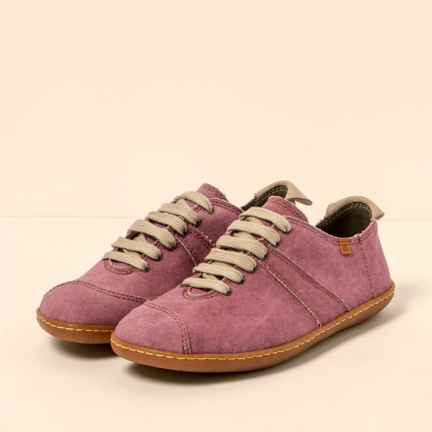 Zapatos N5288T RECYCLED COTTON GRAPE/ EL VIAJERO color Grape