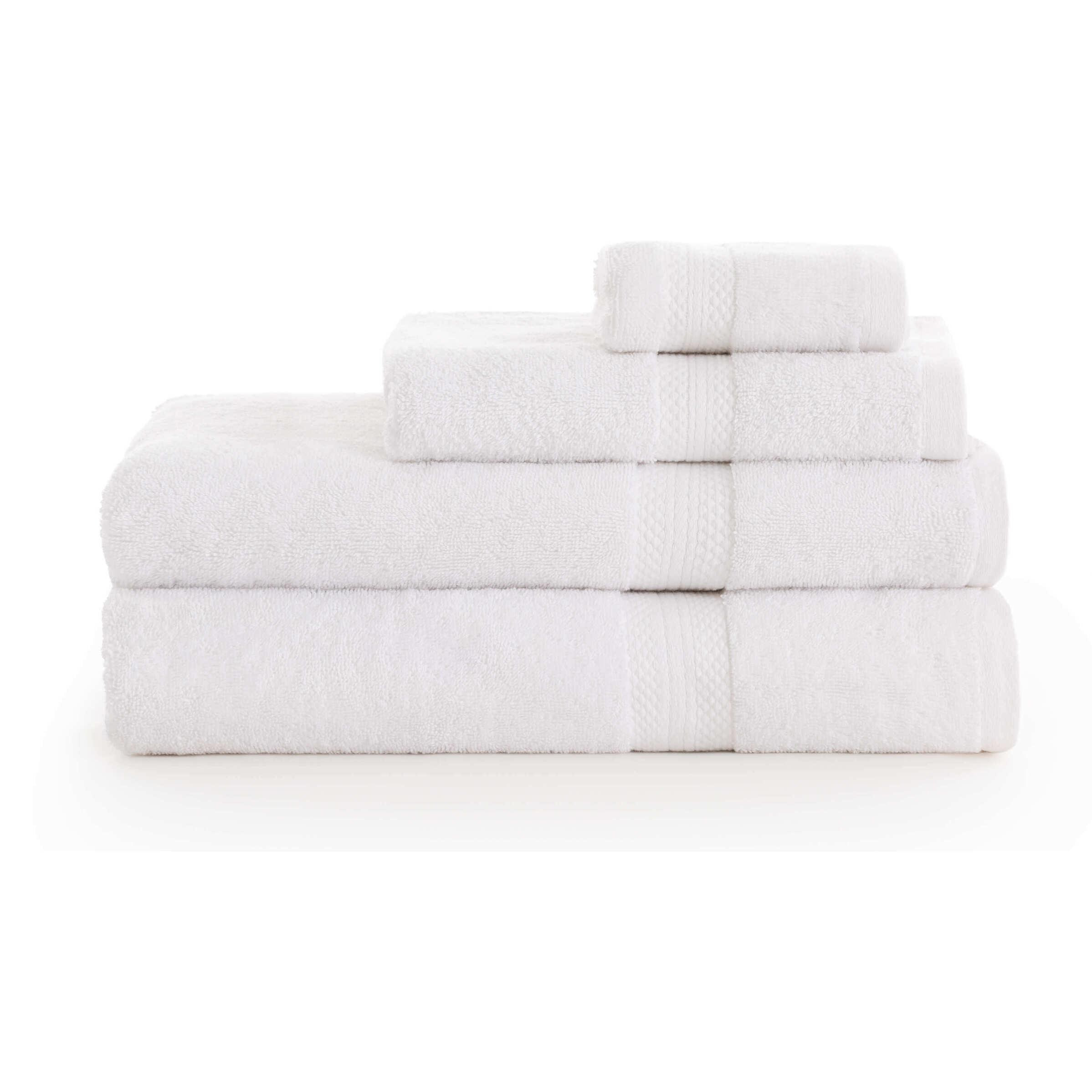 Parure de bain 100% coton peigné 650 gr White