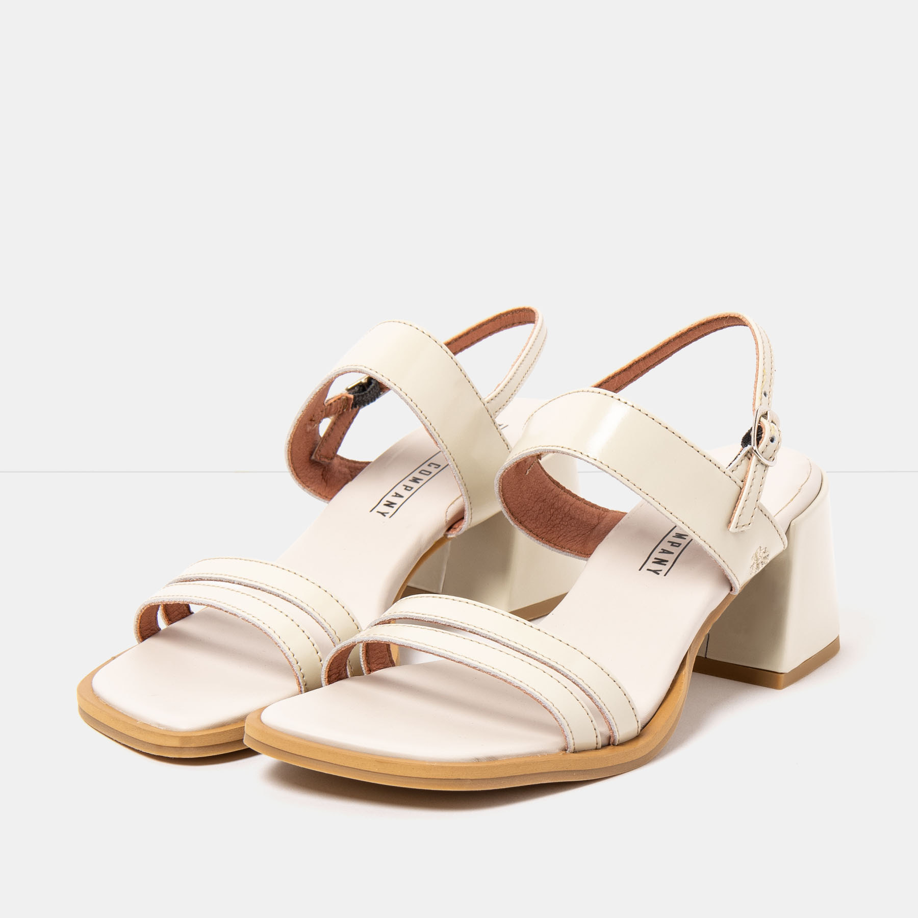 Sandalias con tacón 2010 NAPPA SHINNY CREAM / VERONA color Cream