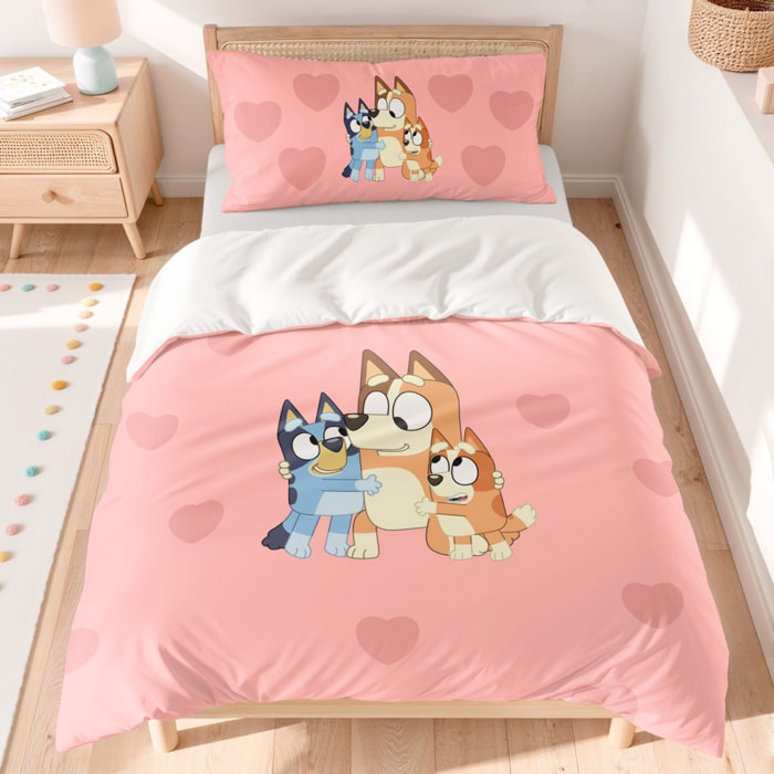 Funda nordica BLUEY + funda almohada 45x110