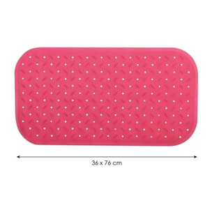 Tapis Fond de baignoire antidérapant Caoutchouc CLASS Rose Fuschia MSV